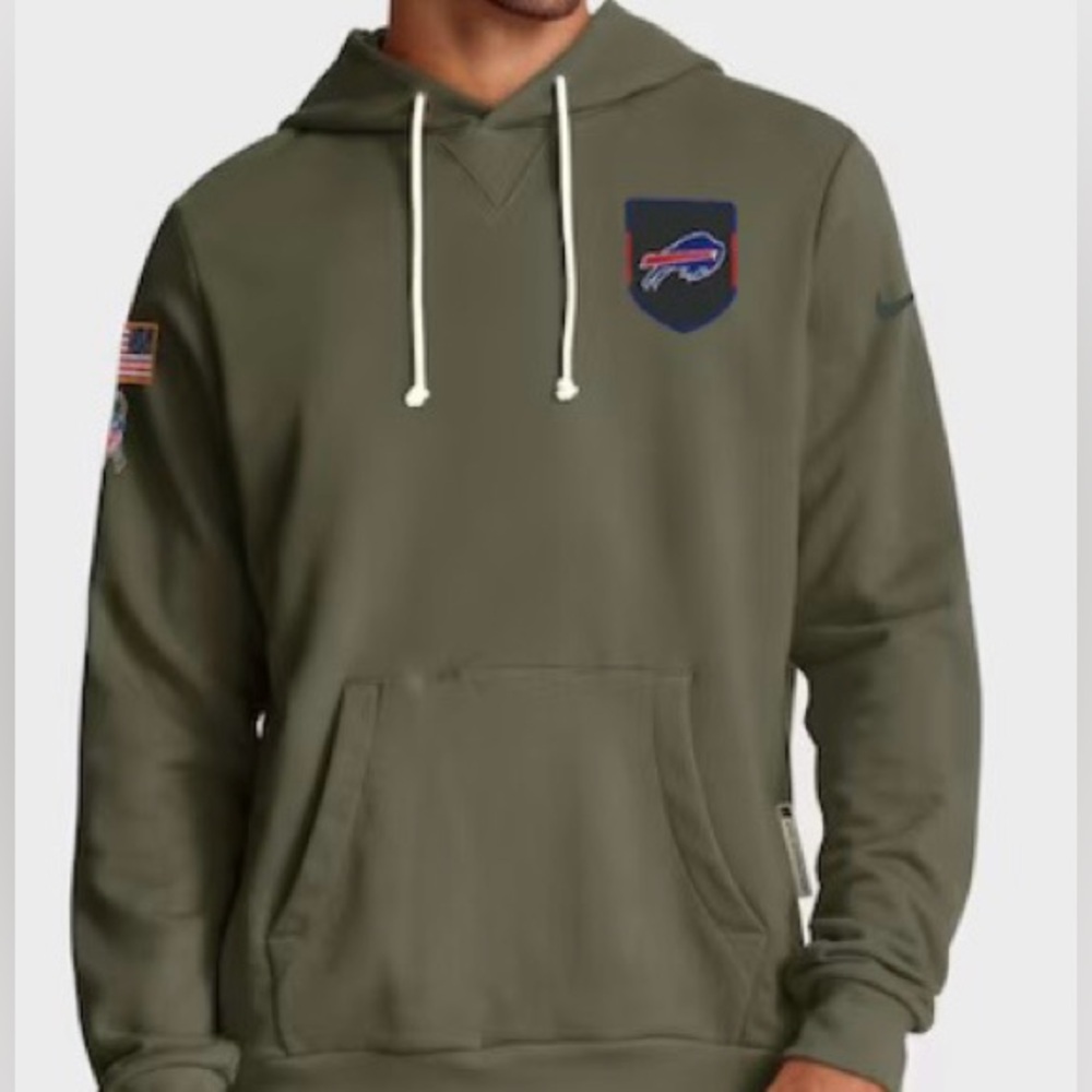NEW Buffalo Bills Nike Big and Tall Salute to Service Dri-FIT Hoodie